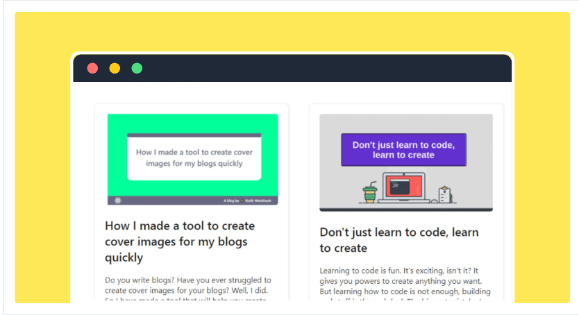 Adding your blogs on a portfolio with react and Hashnode API