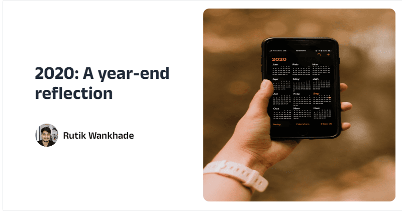 2020: A year-end reflection